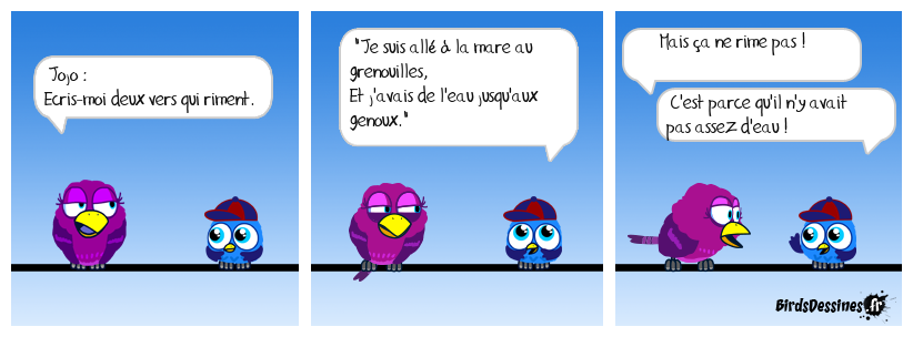 Grenouille, ça rime avec ... mouille !