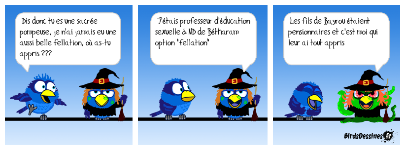 Évidement bien sûr, avec une telle professeure ...