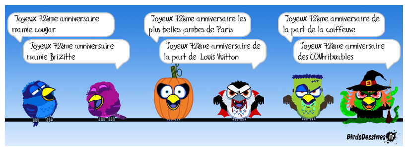 Joyeux 72ème Anniversaire mamie cougar